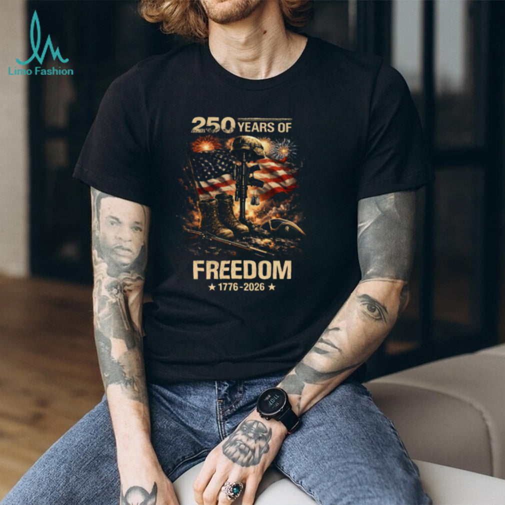 250 Years Of Freedom 1776 Military Veterans Shirt