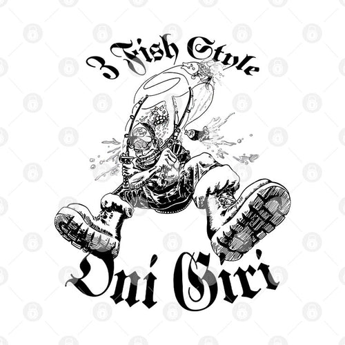 3 Fish Style Oni Giri Shirt