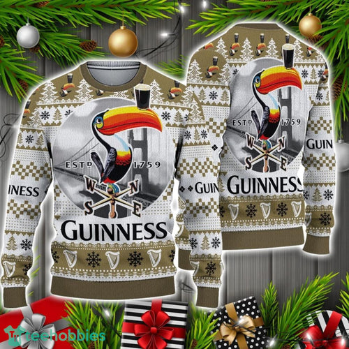 3D 60 Guinness Ugly Sweater Christmas Holiday Gift Beer Drinking Christmas Sweater Christmas Holiday Gift