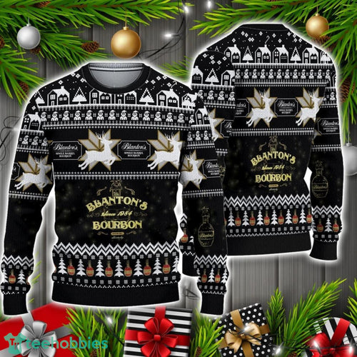 3D Blantons Bourbon Ugly Christmas Sweater Christmas Holiday Gift