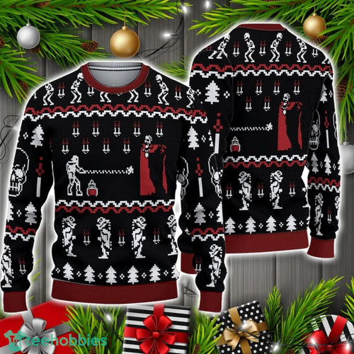 3D Castlevania Classic Game Ugly Christmas Sweater Christmas Holiday Gift