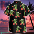 50s Style Strawberries Hawaiian Shirt Botton Beach Shirt