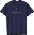 Minimalist Seas The Day Anchor Cruise Travel Gift Men Women T-Shirt