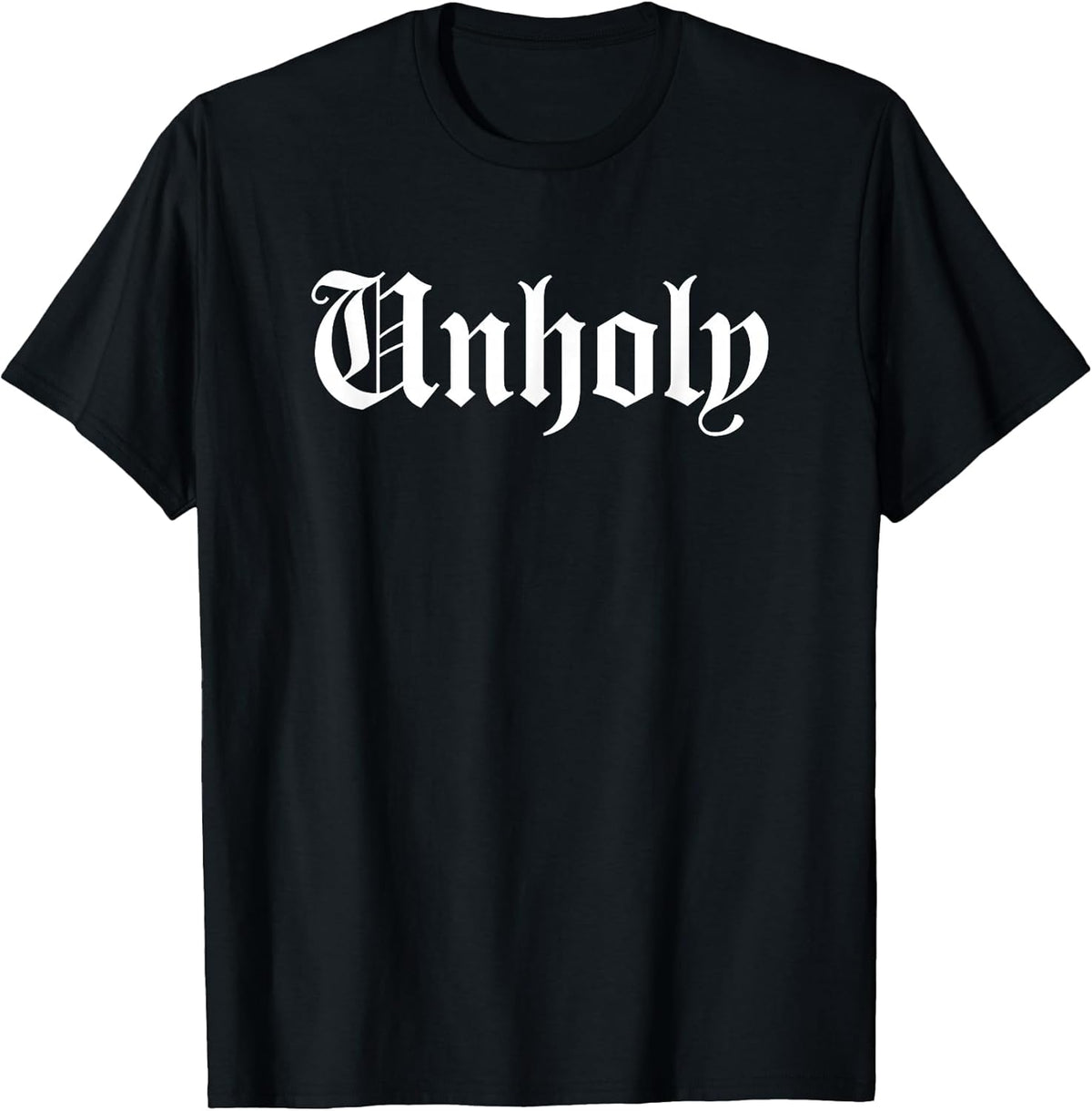 Black Unholy Goth Emo Punk Rock Gothic Grunge T-Shirt