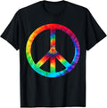 Peace Sign Tie Dye T-Shirt | Hippies Christmas Shirts T-Shirt