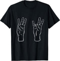 ASL Sign Language Funny 67 Meme Viral Hand Signs Slang T-Shirt