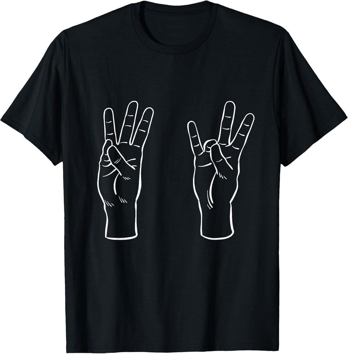 ASL Sign Language Funny 67 Meme Viral Hand Signs Slang T-Shirt