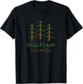 Michigan - Upper Peninsula - Minimalist Trees - Stylish T-Shirt