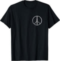 Hippie Rainbow Peace Sign On Pocket Hippie T-Shirt