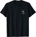 French Bulldog Frenchie Minimalist Badge Patch Line Art T-Shirt