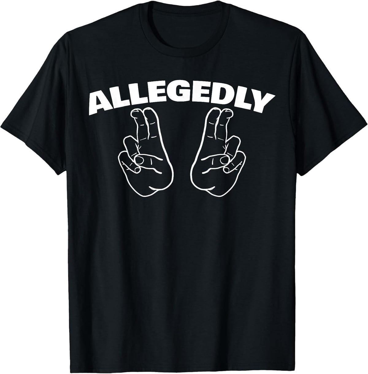 Funny Allegedly Sarcastic Hand Air Quote T-Shirt
