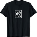 GAGA Novelty Graphic Design Minimalist Typography Gift T-Shirt