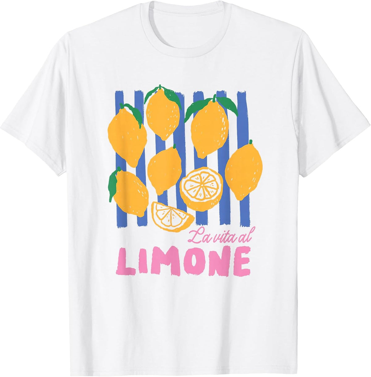 La Vita al Limone Funny Italian Lemon Fruit Summer Aesthetic T-Shirt
