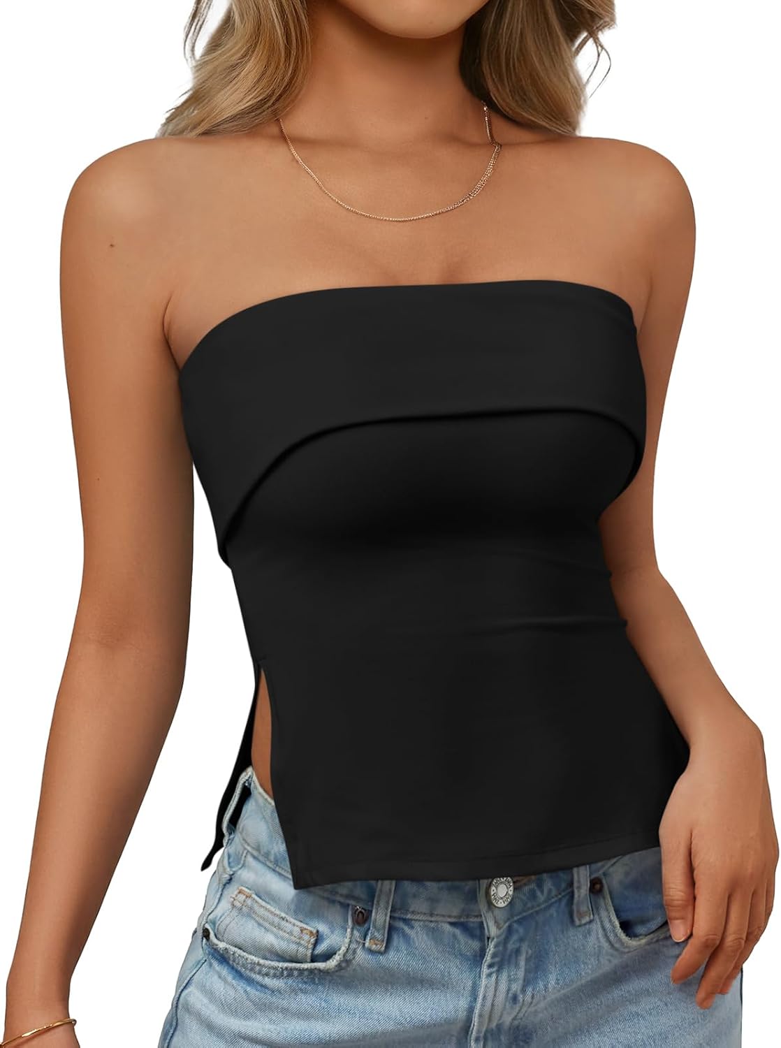 Going Out Tube Tops for Women 2026 Trendy Summer Off Shoulder Backless Cute Work Shirts Vacation Top Y2k Outfits