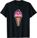 Ice cream Pixel Art Retro Gaming Style T-Shirt