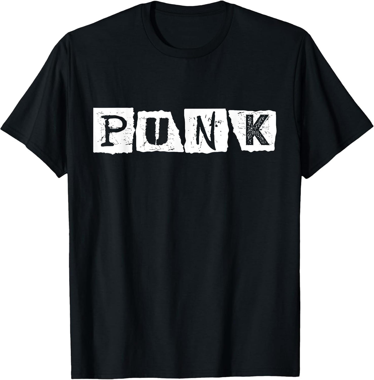 Punk Rock Alternative Music Retro Distressed Typography T-Shirt