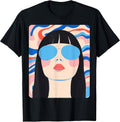 Pop Art Colorful Womens Designer T-Shirt