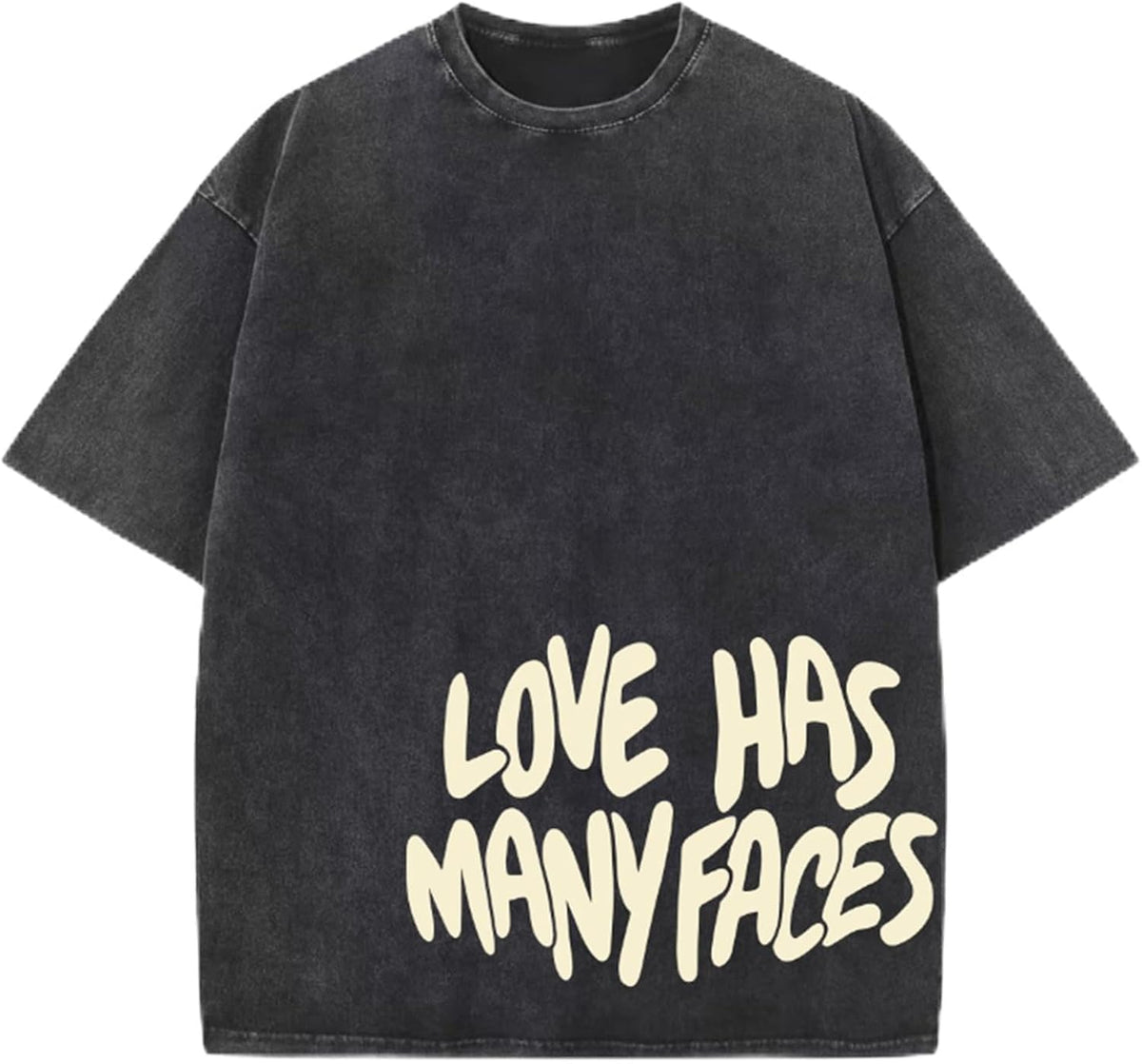 Mens Graphic Tees Oversized Streetwear Grunge Shirts Vintage Baggy Shirt Y2k Harajuku Letter Print Acid Wash Tshirt