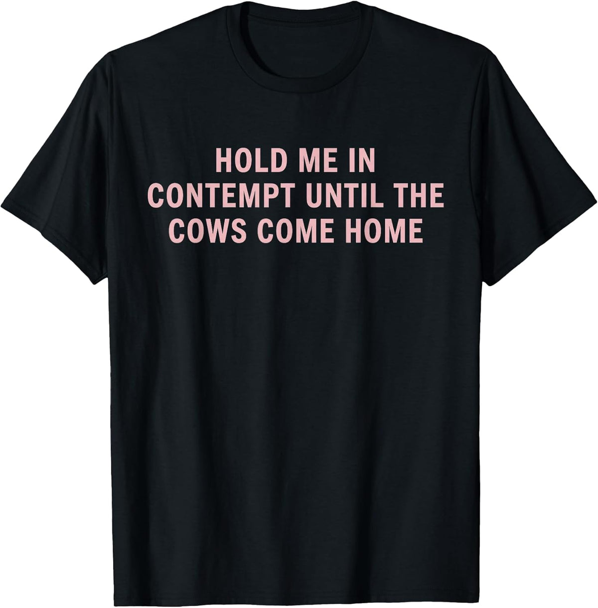 Hold Me in Contempt Until The Cows Come Home Funny Legal T-Shirt