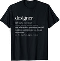 Funny Designer Noun Graphic Designer T-Shirt