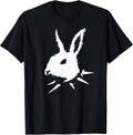 Bunny Skull Punk Y2k Cute Creepy Cat Goth Black Alt Gothic T-Shirt