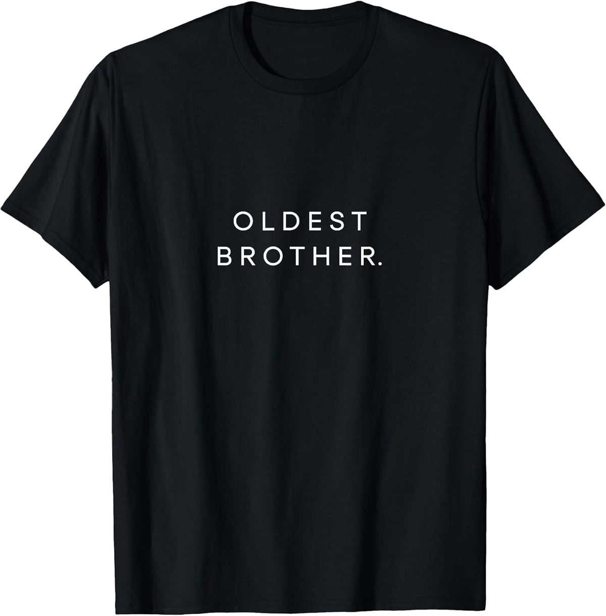 Oldest Brother Minimalist Lettering Sibling T-Shirt