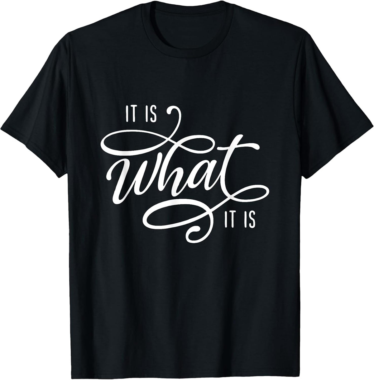 It Is What It Is Humor Sarcastic Statement Quote T-Shirt
