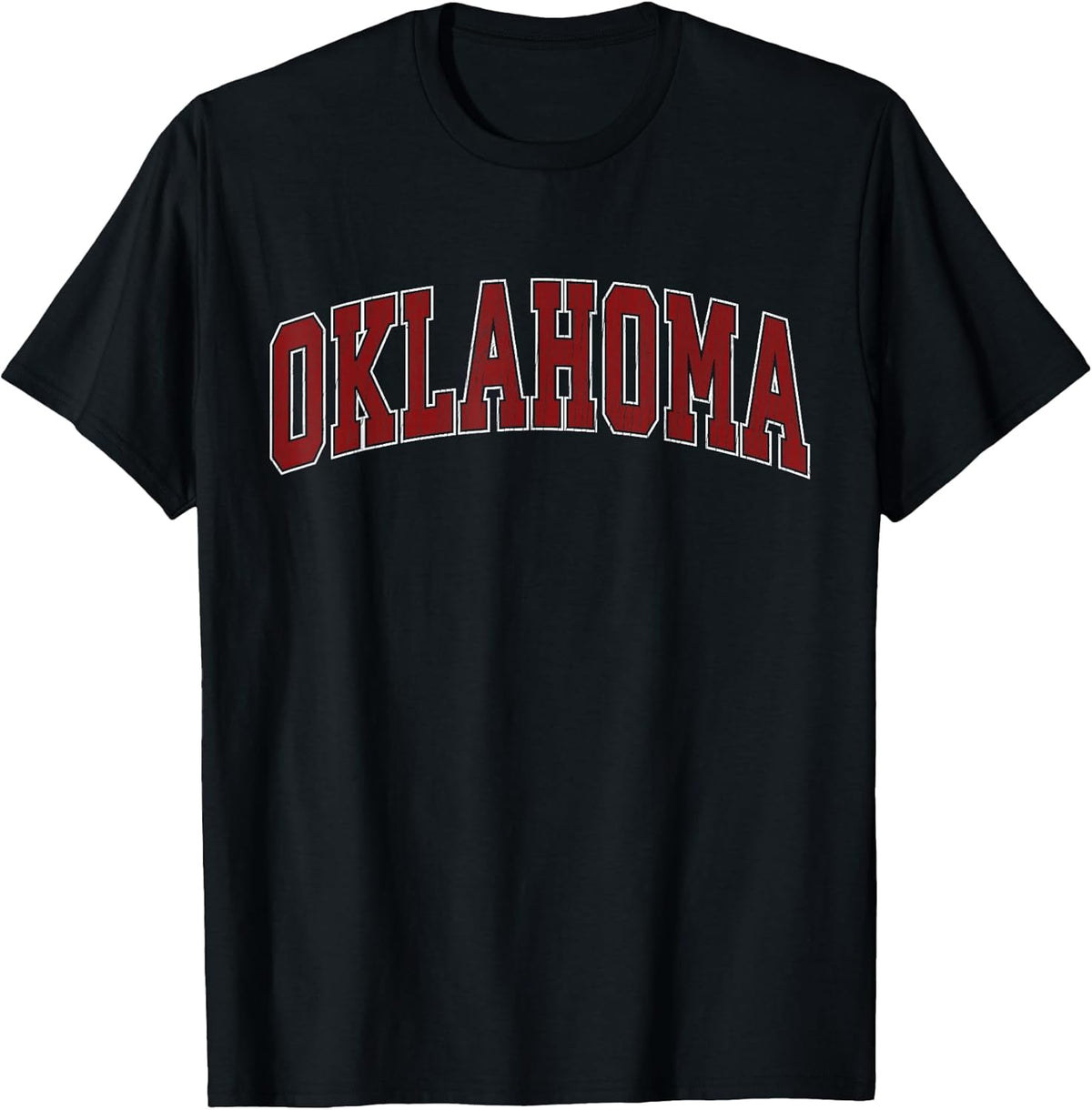 Oklahoma OK Vintage Athletic Sports Design Red Style 80s 90s T-Shirt