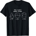 This T-Shirt Speaks Volumes Funny Maths Science Geeky Pun T-Shirt