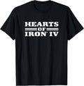 Hearts of Iron IV logo white Strategy Game T-Shirt