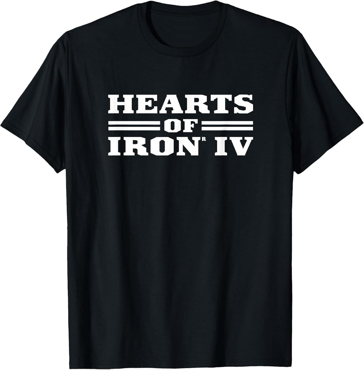Hearts of Iron IV logo white Strategy Game T-Shirt