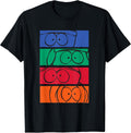 Eyes Colorblock Pop Art Funny Cartoon T-Shirt