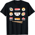 Funny Japanese Food Kawaii Sushi Lovers Anime Men Women Kids T-Shirt