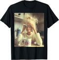 Funny Doll Face Sarcastic Doll Smoking Y2K T-Shirt