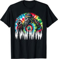 Hippie Bigfoot Peace Sign Tie Dye Forest Vibes T-Shirt