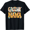 Groovy Mama Mom Retro Hippie 60s 70s Party Outfit Women T-Shirt