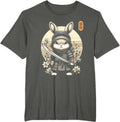 Japanese Samurai Ninja Rabbit Tattoo Japanese Kawaii Art T-Shirt