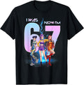 I was Six Now I'm Seven Birthday Girl Funny 67 Meme Bday T-Shirt