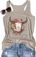 Graphic Tees for Women Summer Tank Tops Vacation Outfits for Women Country Concert Tops Summer Racer Back Tank Tops