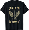Don’t Stop Believing 80s 90s Classic Rock Graphic T-Shirt
