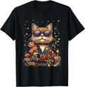 Cool Pixel Art Cat For Retro Gaming Enthusiasts T-Shirt