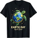 Earth Day 2026 Sea Turtle Art Save The Earth Restore Earth T-Shirt