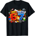 I was 6 Now I'm 7 Birthday 67 Meme Building Brick Kids T-Shirt