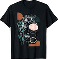 Line Art Face Abstract Art One Line Minimal T-Shirt Small