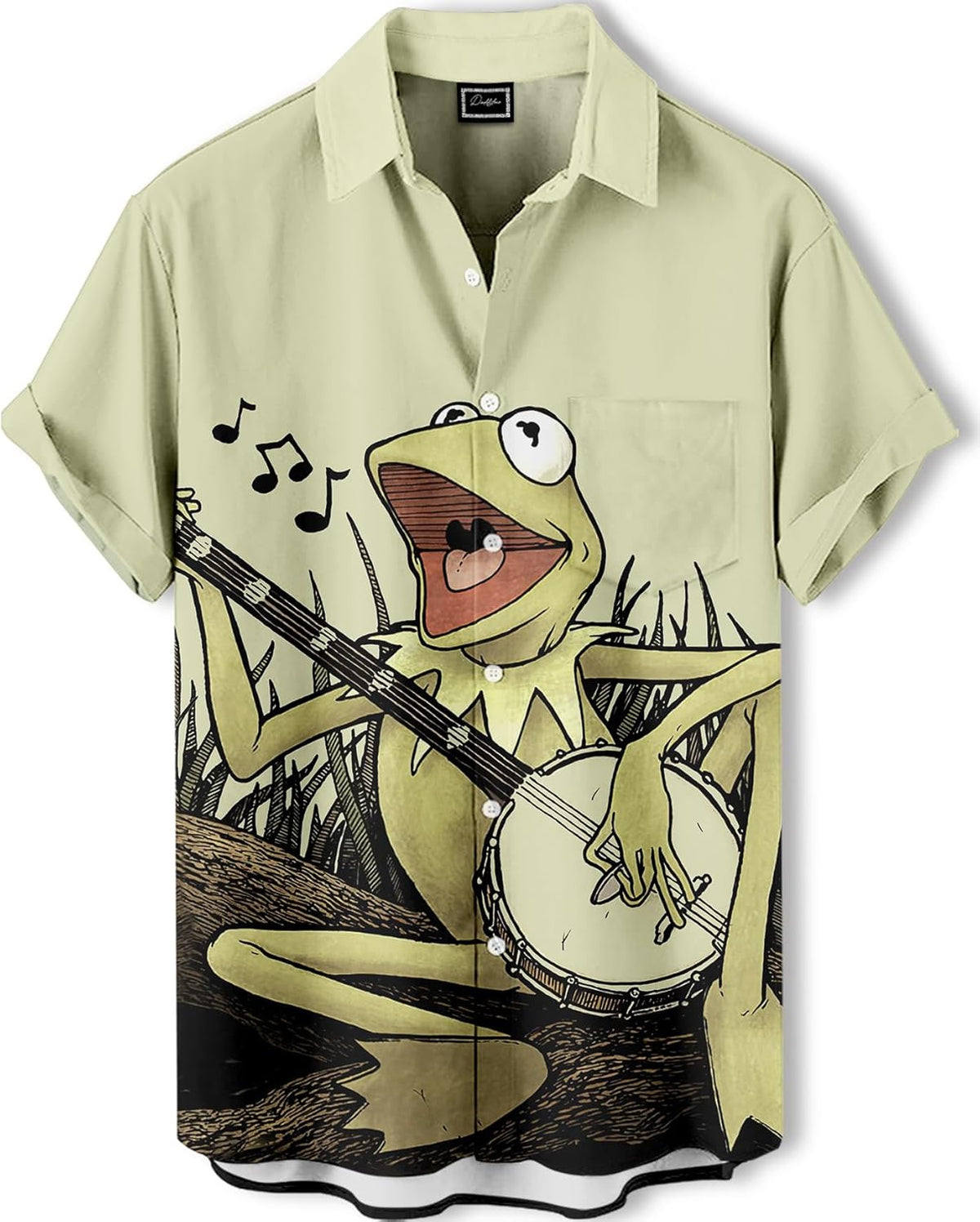 Men's Hawaiian Shirt Button Down Funny Printed Casual Short Sleeve Summer Beach Party BBQ Shirts
