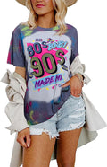 80s Baby 90s Made Me Shirt Womens 90s T-Shirt 90's Outfit Tops Casual 1990s Party Shirts Top