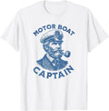 Funny Motor Boat Captain T-Shirt