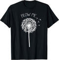 Retro Vintage Blow Me Dandelion Funny Minimalist Graphic T-Shirt