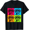 Schnoodle Dog Pop Art Design Illustration Colorful Men Women Girls Kids T-Shirt