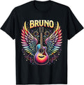 Retro Bruno Personalized Name I Love Bruno 70's 80's Vintage T-Shirt